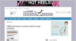 Desktop Screenshot of fortstocktonpioneer.com